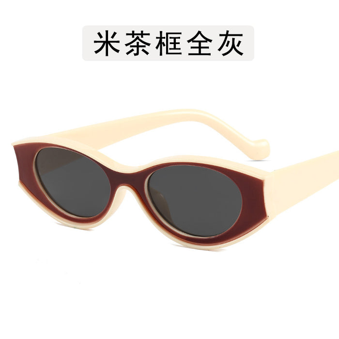 Wholesale New Fashion Sunglasses Fashion Sunglasses Retro Elliptical Dot Paint Sunglasses
