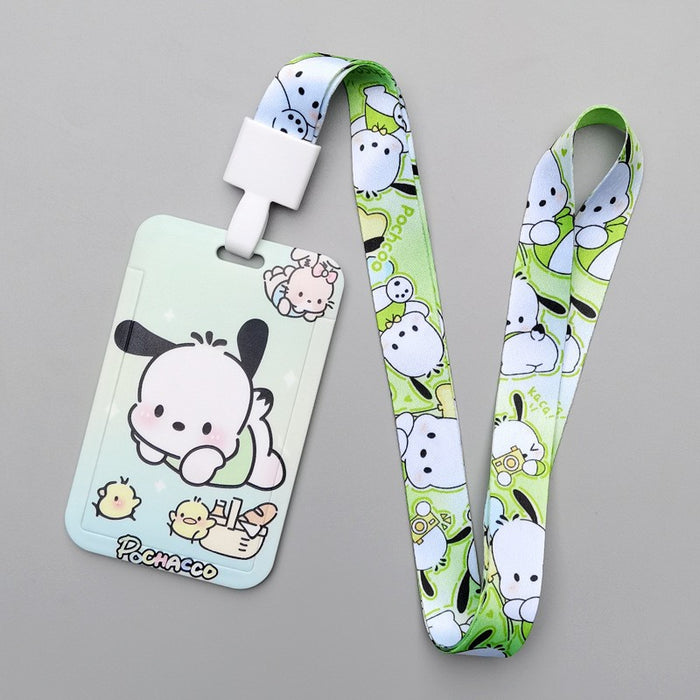 Wholesale Cartoon Style Plastic Card Holder With Neck Strap For Everyday Campus Use Stylish Gift