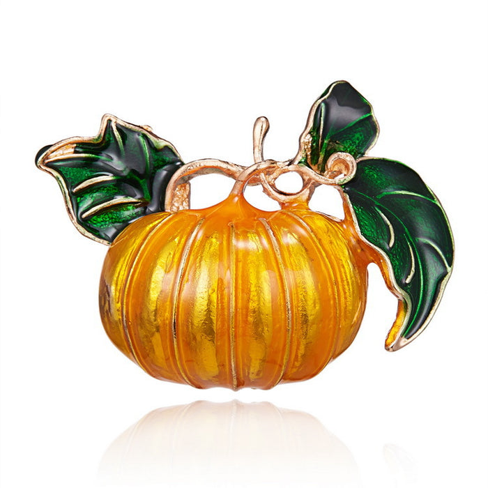 Wholesale Devil Pumpkin Brooch Rhinestone Zinc Alloy Jewelry Accessory