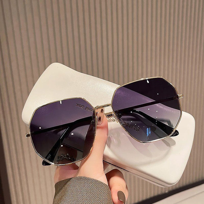 Wholesale Sunglasses Polygonal Metal Sunglasses Fashion Trendy Glasses