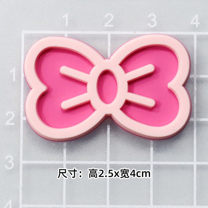 Wholesale 5pcs Cartoon bear soft rubber accessories cream rubber mobile phone case hole shoes hair accessories material bag