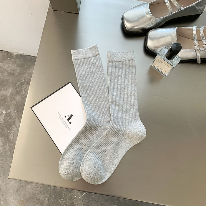 Wholesale Socks trend boneless mid tube women's socks long tube stacked socks
