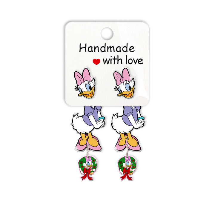 Wholesale Cartoon Christmas Acrylic Earrings JDC-ES-XiangL057