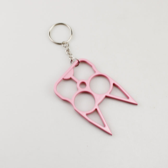 Wholesale Chic White Cat Ear Knuckle Metal Self Defense Accessory For Resale