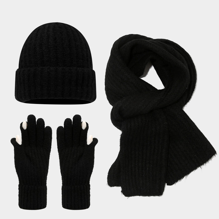 Wholesale Artistic finger-split touchscreen winter warm Hat Set