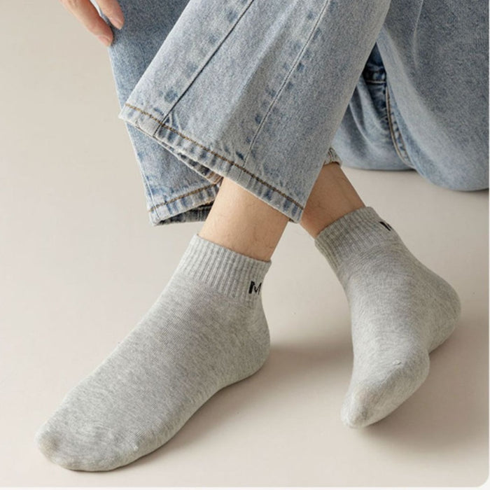 Wholesale Socks, short socks, pure cotton odor proof and sweat absorbing socks, mid tube full cotton socks
