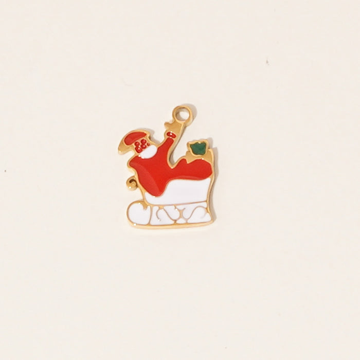 Wholesale Wholesale of Stainless Steel Drip Oil Pendant Cartoon DIY Jewelry Accessories