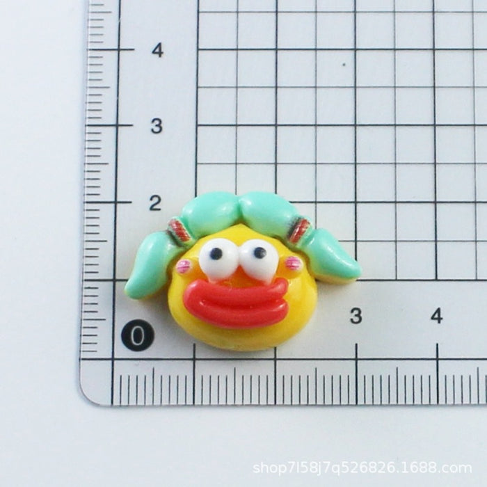Wholesale Big Eyed Explosive Hair Monster Epoxy Cream Glue Phone Case Handmade Hairpin Accessories