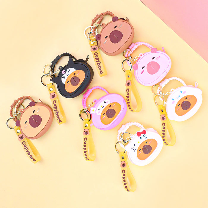 Wholesale Silicone Coin Purse Keychain Pendant Cute Children's Storage Bag Key Bag Coin Bag Cartoon Small Purse Hanging Ornaments