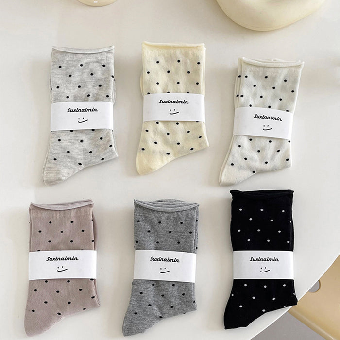 Wholesale Socks children retro rolled edge mid tube socks artistic socks
