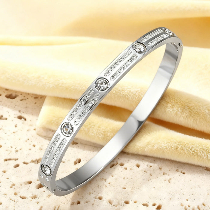 Wholesale Titanium steel versatile and high-end round-head bracelet