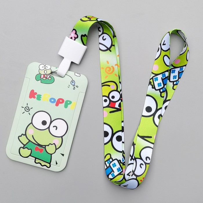 Wholesale Trendy Plastic Cartoon Card Holder With Lanyard Student ID Badge Gift