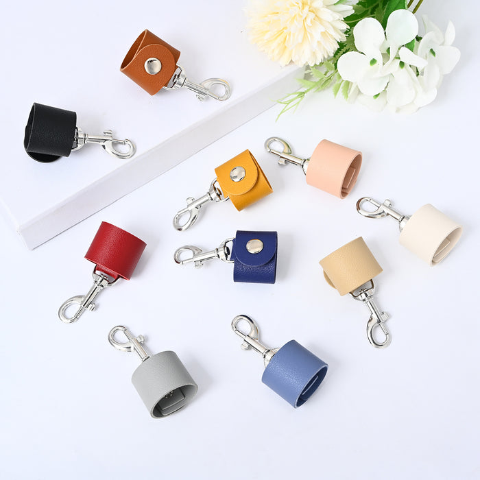 Wholesale Bag hanging keychain key rope anti-lost leather rope handmade creative pendant keychain