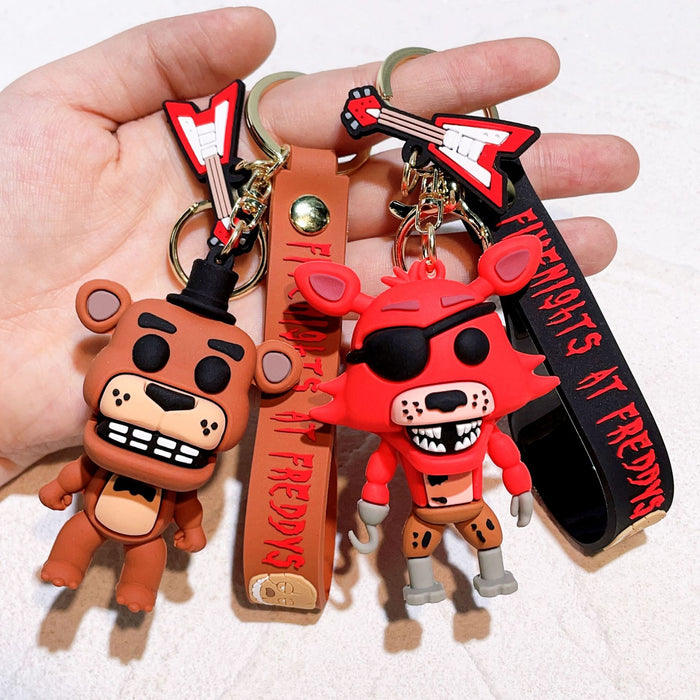 Wholesale pvc keychains creative cute cartoon animal plush bags Cute Keychain