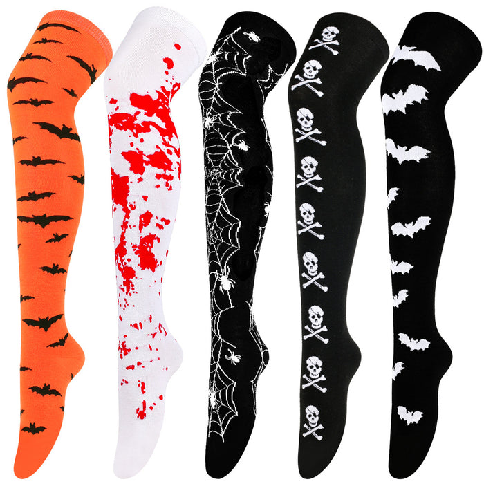 Wholesale Halloween Bleeding Bat COS Masquerade Skull Blood Stockings JDC-SK-XQ036