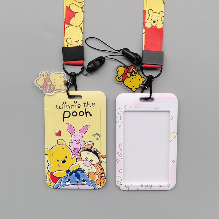 Wholesale Cartoon Anime Card Holder With Hard Case And Polyester Lanyard Chic Student ID Badge Trendy Gift