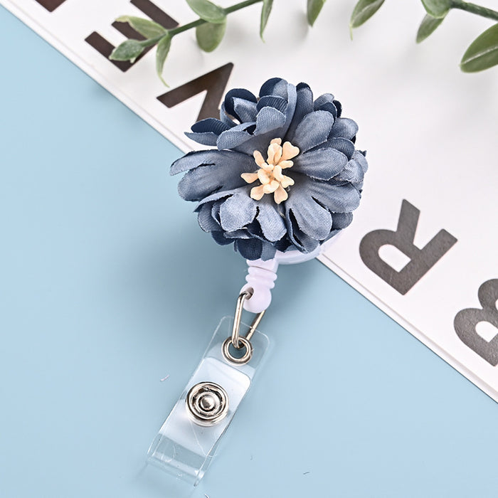 Wholesale Fabric Flower Retractable Keychain JDC-KC-ChangQi007