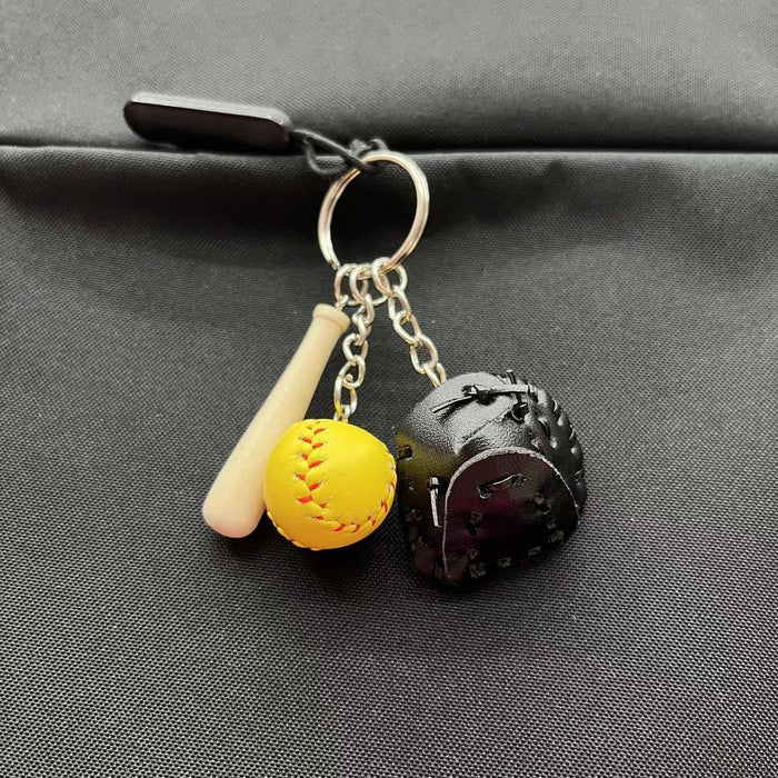 Wholesale PU Baseball Keychain JDC-KC-KangX001