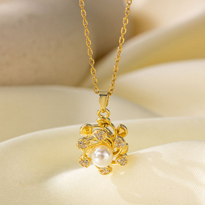 Wholesale  gold pearl flower various elements of accessories necklace ring  jewelry