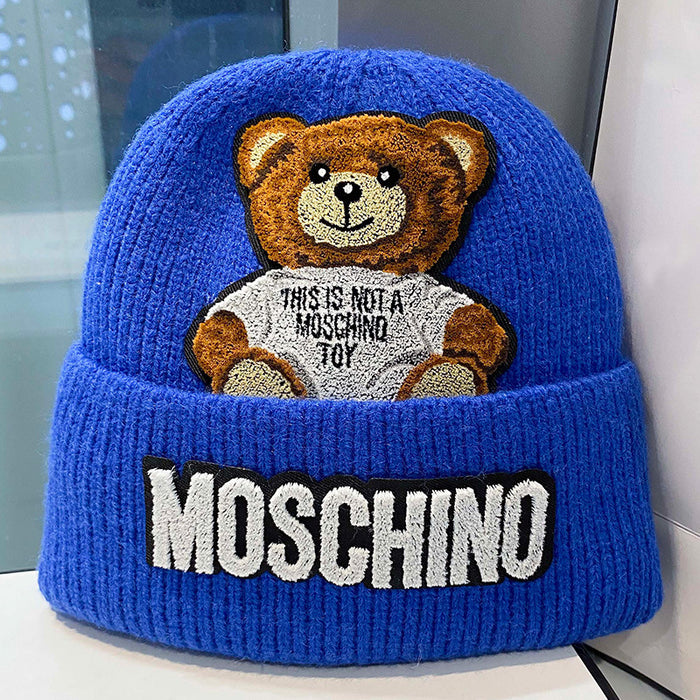 Wholesale Cute Bear Cartoon Acrylic Knitted Wool Hat JDC-FH-Kamie002