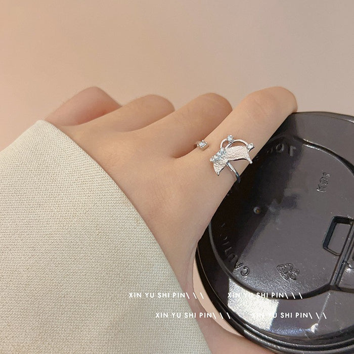 Wholesale Creative merit ring can be opened to relieve boredom, index finger ring, niche personalized design ring