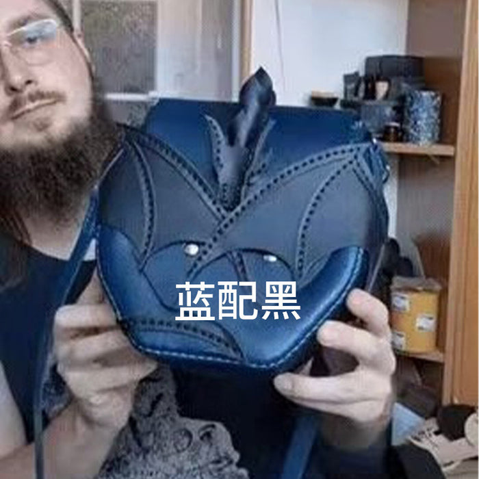 Wholesale Retro Magic Dragon Small Round Crossbody Bag  Bat Contrast Color Trendy Fashion Gift