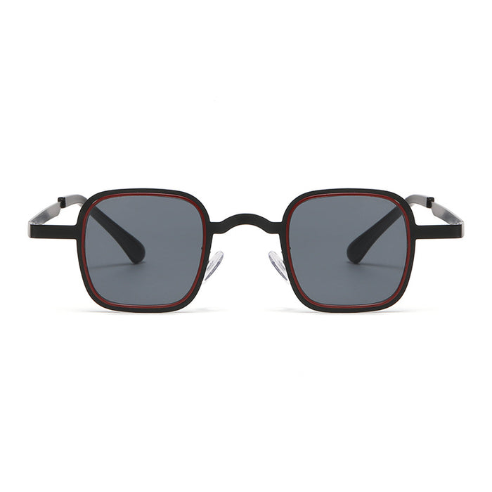 Wholesale Small frame eyes, fashionable and trendy metal frame sunglasses, personalized street photography sunglasses