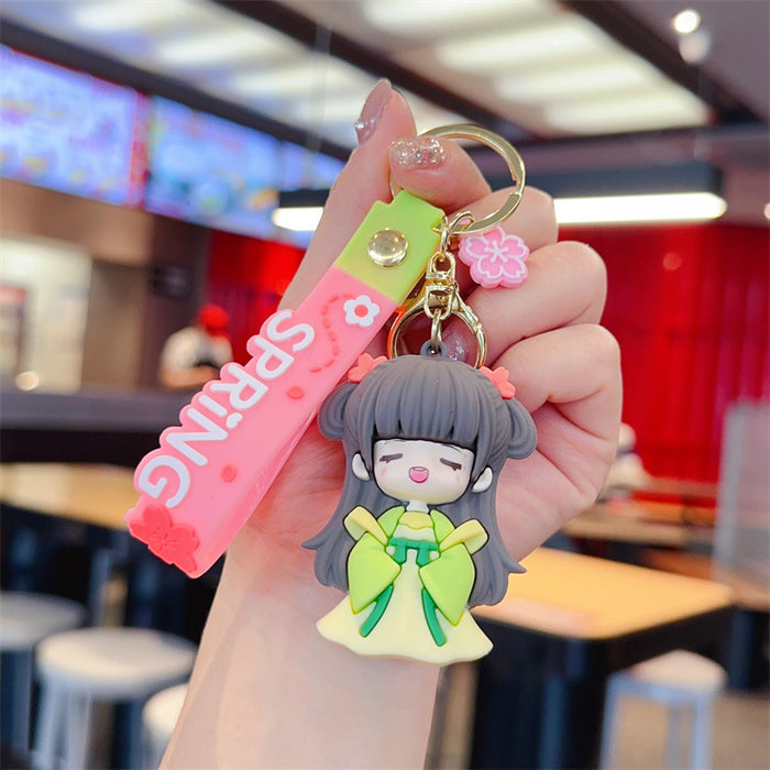 Wholesale Kasuga Hanfu Girl Cartoon Cute Keychain JDC-KC-YueW012