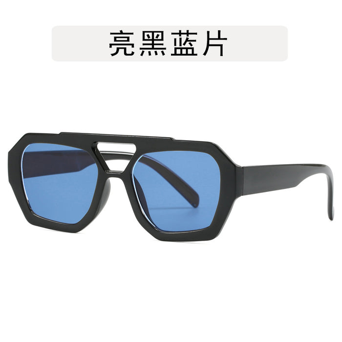 Wholesale Irregular contrasting sunglasses, retro sunglasses, personalized glasses