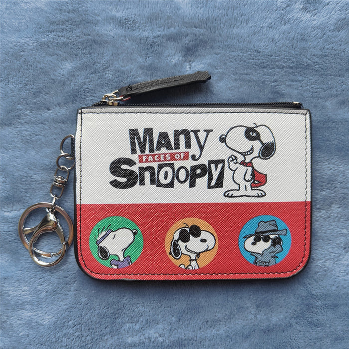 Wholesale PU Cartoon Printing with Key Ring Card Holder Coin Purse JDC-WT-YaLL020