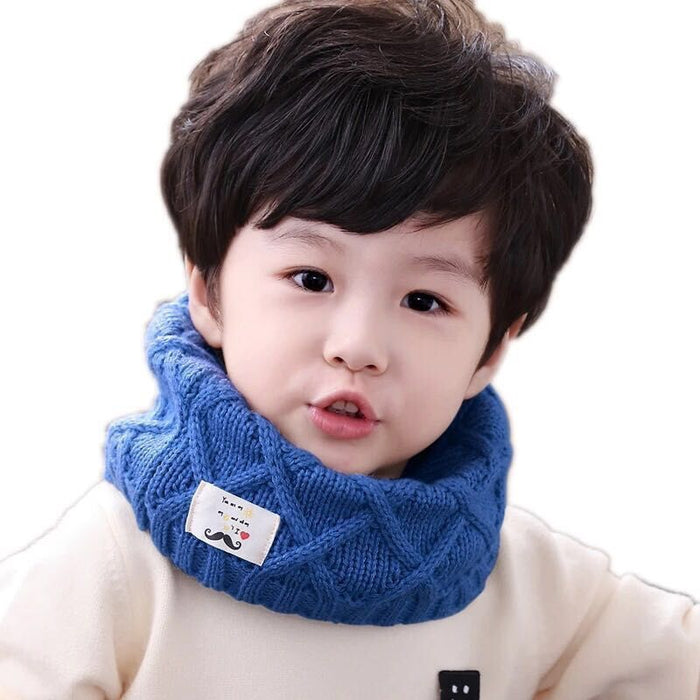 Wholesale Baby Winter Children's Scarf Neck Warmer Autumn/winter Knitted Wool Scarf Beard Neck Warmer