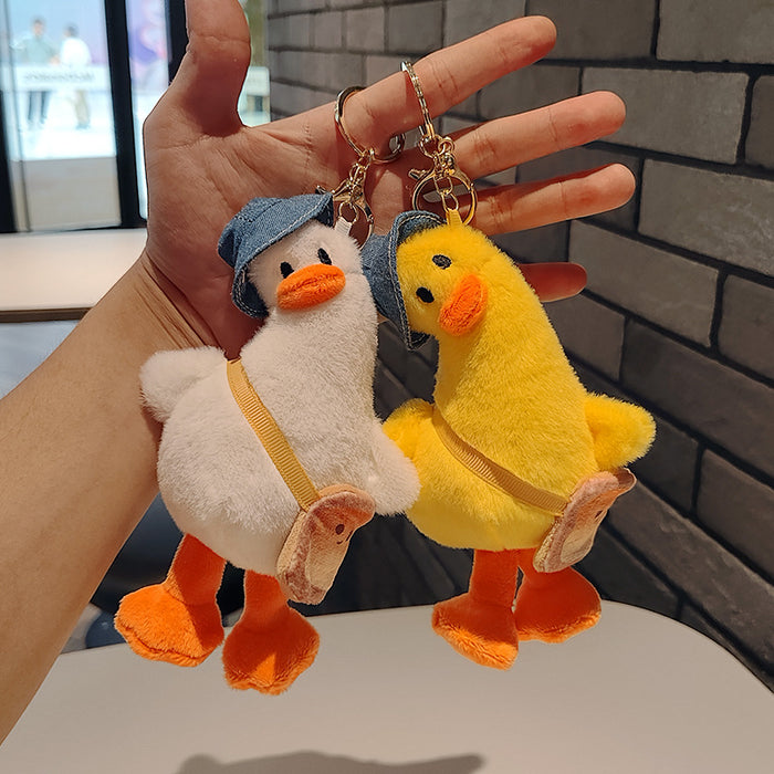 Wholesale Plush Duck Doll Keychain Pendant Bag Pendant Duck Doll