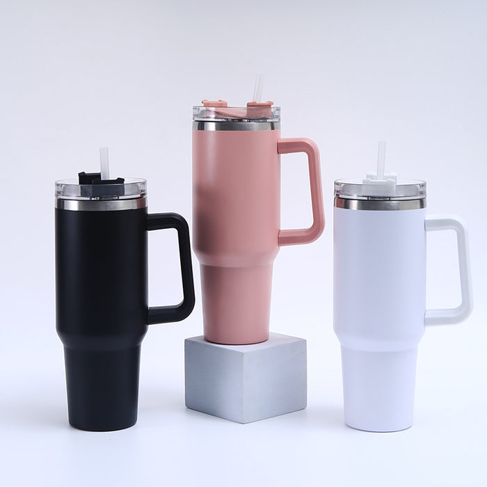 Wholesale 40oz Insulated Mug with Handle/ Straw