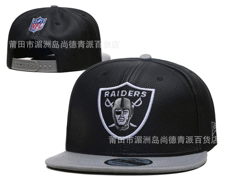 Wholesale Cotton Football Team Embroidered Cap Flat Brim Baseball Cap JDC-FH-ShangD001