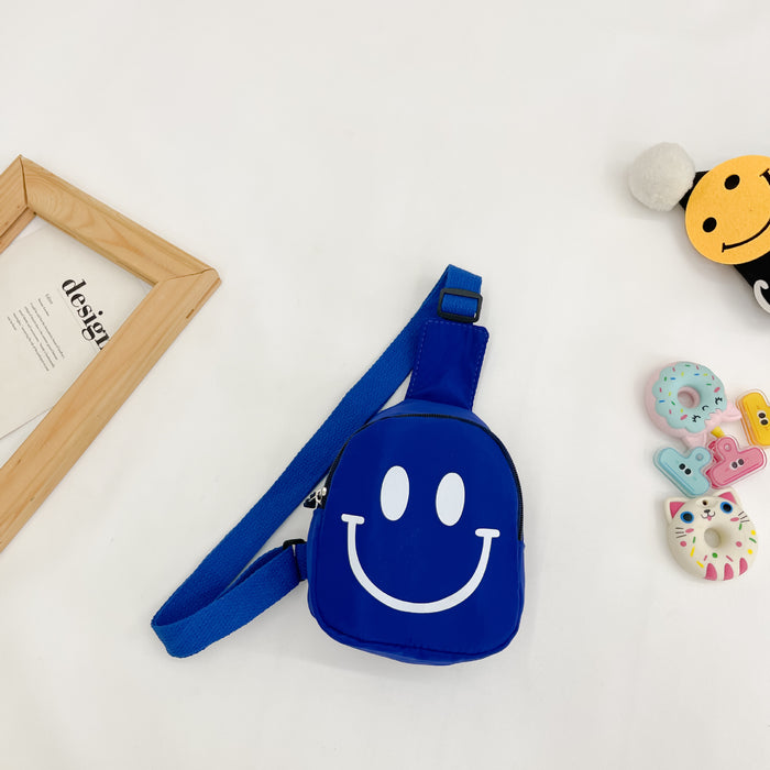 Wholesale Children's Bag Smiley Face Crossbody Bag Boys' Chest Bag Kindergarten Baby Girls' Backpack