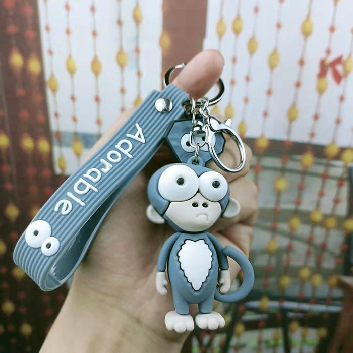 Wholesale Cute and quirky big-eyed animal keychains