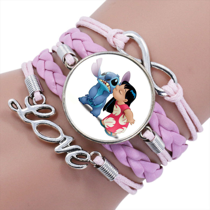 Wholesale Cartoon Braided Multi-layer Gemstone Bracelet JDC-BT-NH019