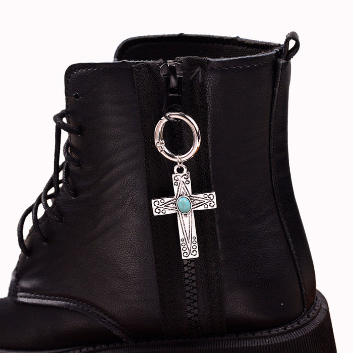 Wholesale Exaggerated trendy cross-shaped geometric pendants