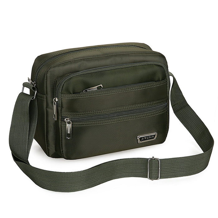 Wholesale New men's bag with large capacity single shoulder crossbody bag, casual multi-layer single backpack, business men's bag