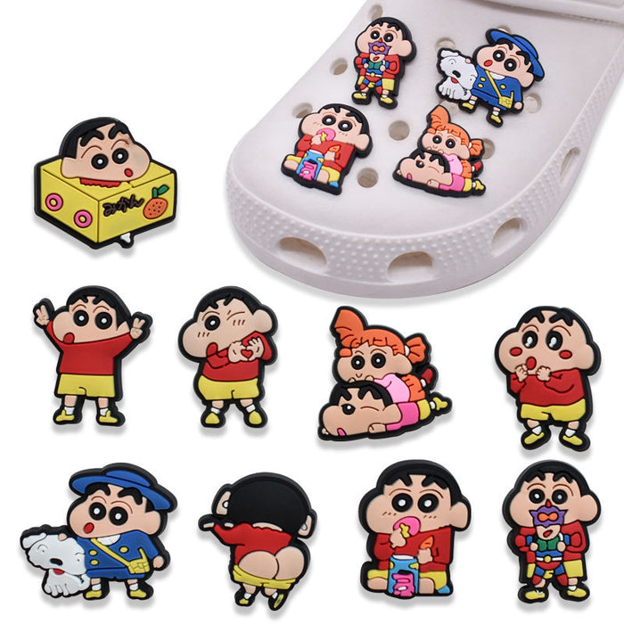 Wholesale Random 100pcs Cartoon Crocs Shoe Buckle JDC-SC-XiaoY003