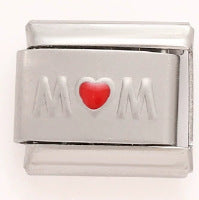 Wholesale Mother' s Day Series Stainless Steel Italian Flower Bracelet DIY Module Combination Jewelry