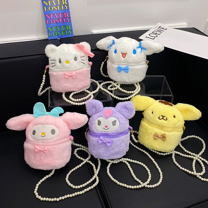 Wholesale Cute Cartoon Plush Shoulder Bags JDC-HB-RongT001