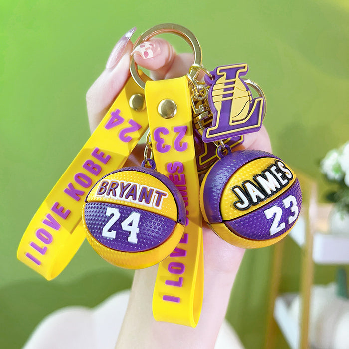 Wholesale Mini Basketball Keychains JDC-KC-YanG024