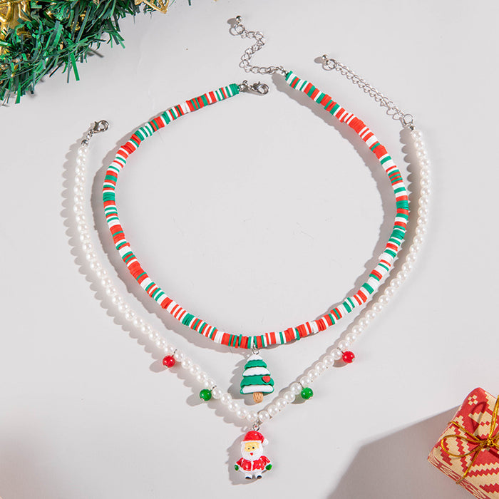 Wholesale  Multi-layer Imitation Pearl Necklace Set Fashion Layering Jewelry Boutique Resale MOQ≥2