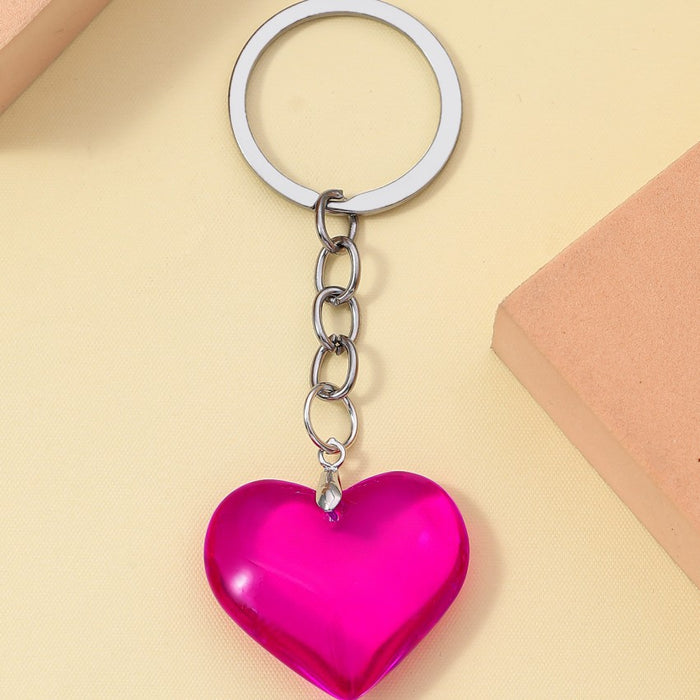 Wholesale 3D Glass Love Keychain JDC-KC-RongRui061