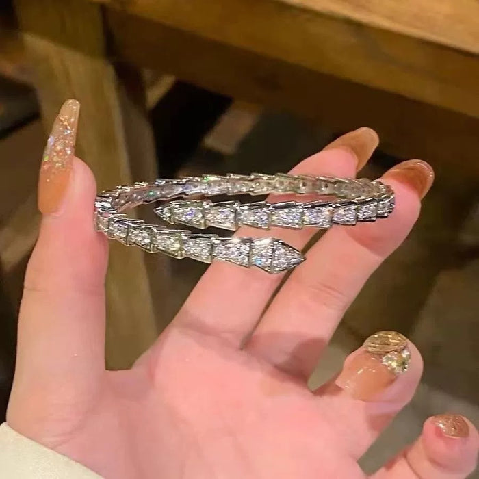 Wholesale Micro inlaid full diamond bracelet, female niche design, couple bracelet, simple and exquisite