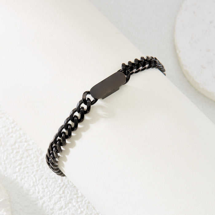 Wholesale New Titanium Steel Bracelet Stainless Steel Men's Bracelet Fashion, Simplicity, Personality, Student Handpiece Wholesale