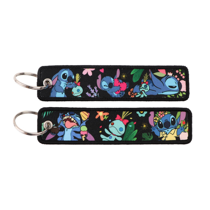 Wholesale  Cartoon Weaving Mark Keychain Fabric Key Accessories