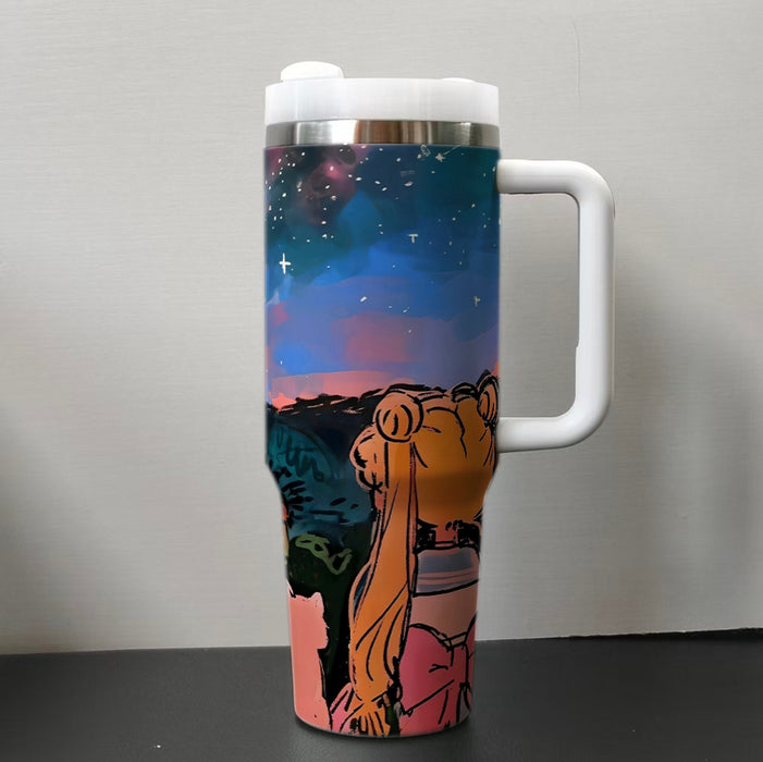 Wholesale 40oz Car Cup  cartoon Stainless Steel  ice bullies cup Tumbler Thermos Cup