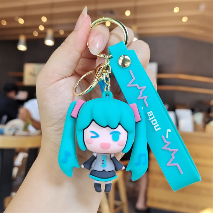 Wholesale Cartoon Silicone Doll Keychain JDC-KC-ZhuoRan037